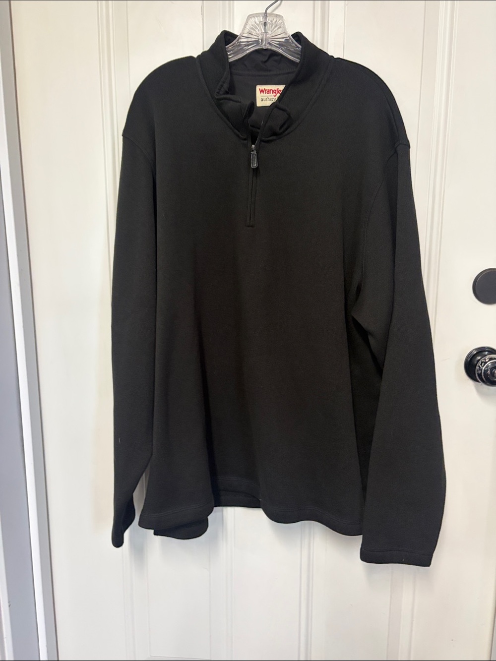 Wrangler Black Zip-Front Hoodie